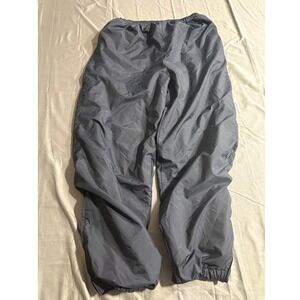 Alpine Ski Mens Black Nylon Lined‎ Windbreaker Track Pants Size Large Vintage